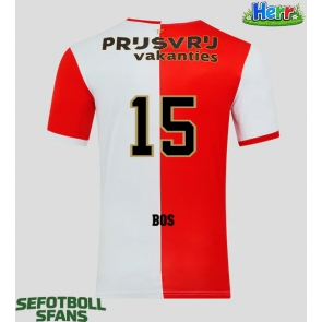Feyenoord Jordan Bos #15 Hemmatröja 2025-26 Kortärmad